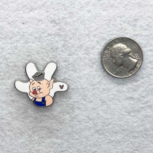 🔮 5/$25 Disney White Glove Silhouette Three Little Pigs‎ Practical Pig Pin - Picture 2 of 3